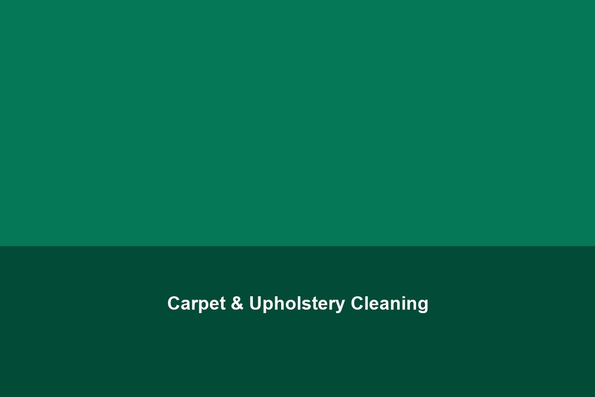 Carpet & Upholstery Cleaning