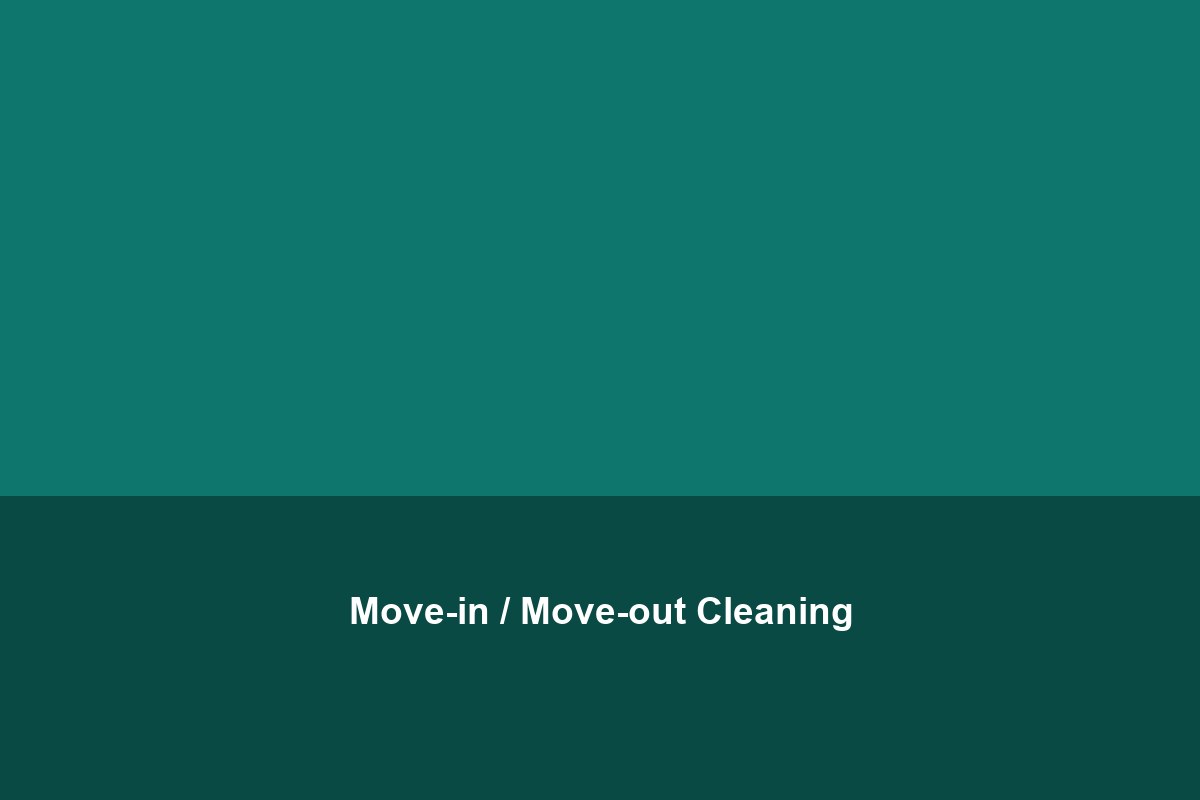 Move-in / Move-out Cleaning